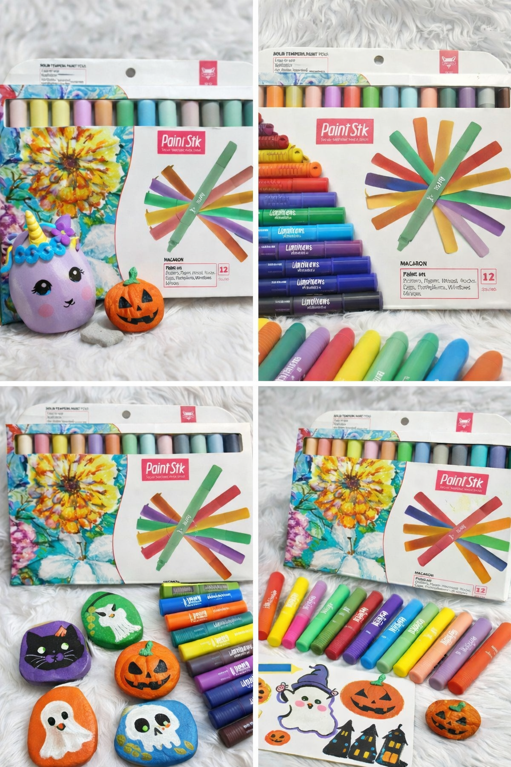 Paint Stik Premium Fabric Markers Set - 12 Colors