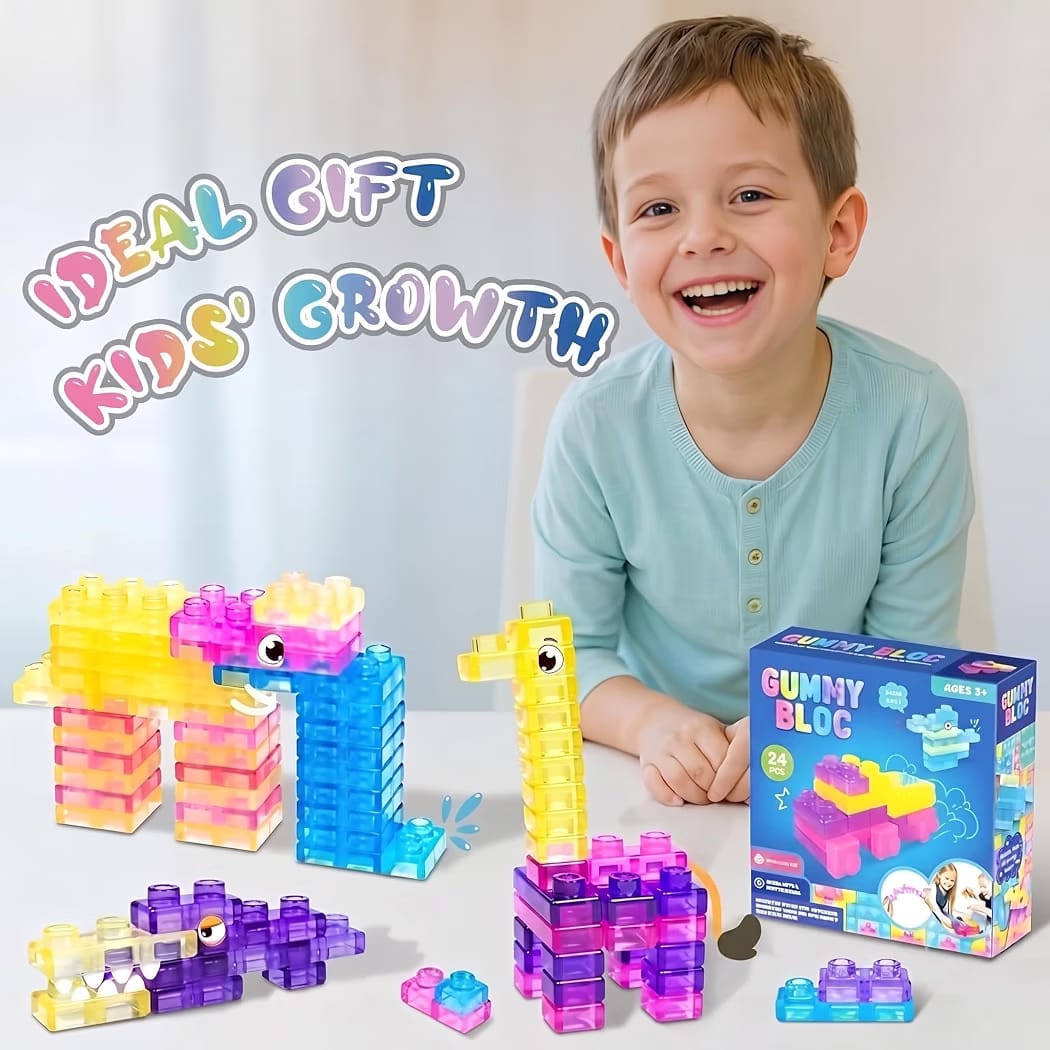 Magic gummy blocks