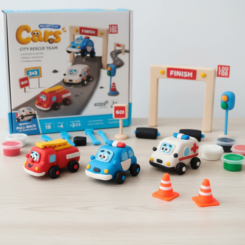 Pull back cars - Air Dry Clay