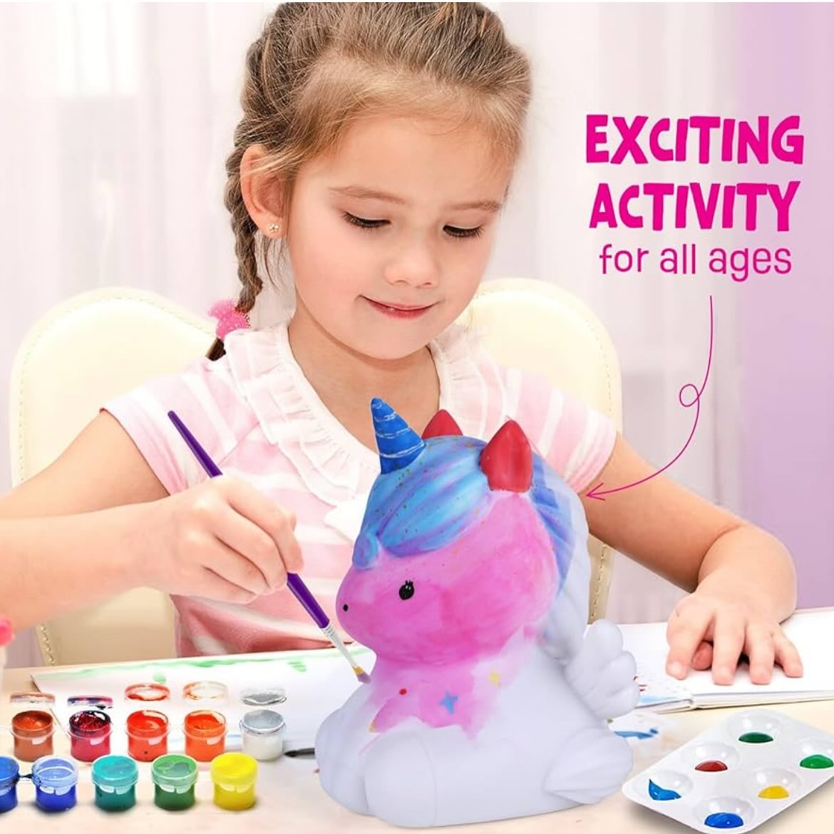 DIY Lamp Painting Kit for Kids – Paint Your Own Night Light Craft Set