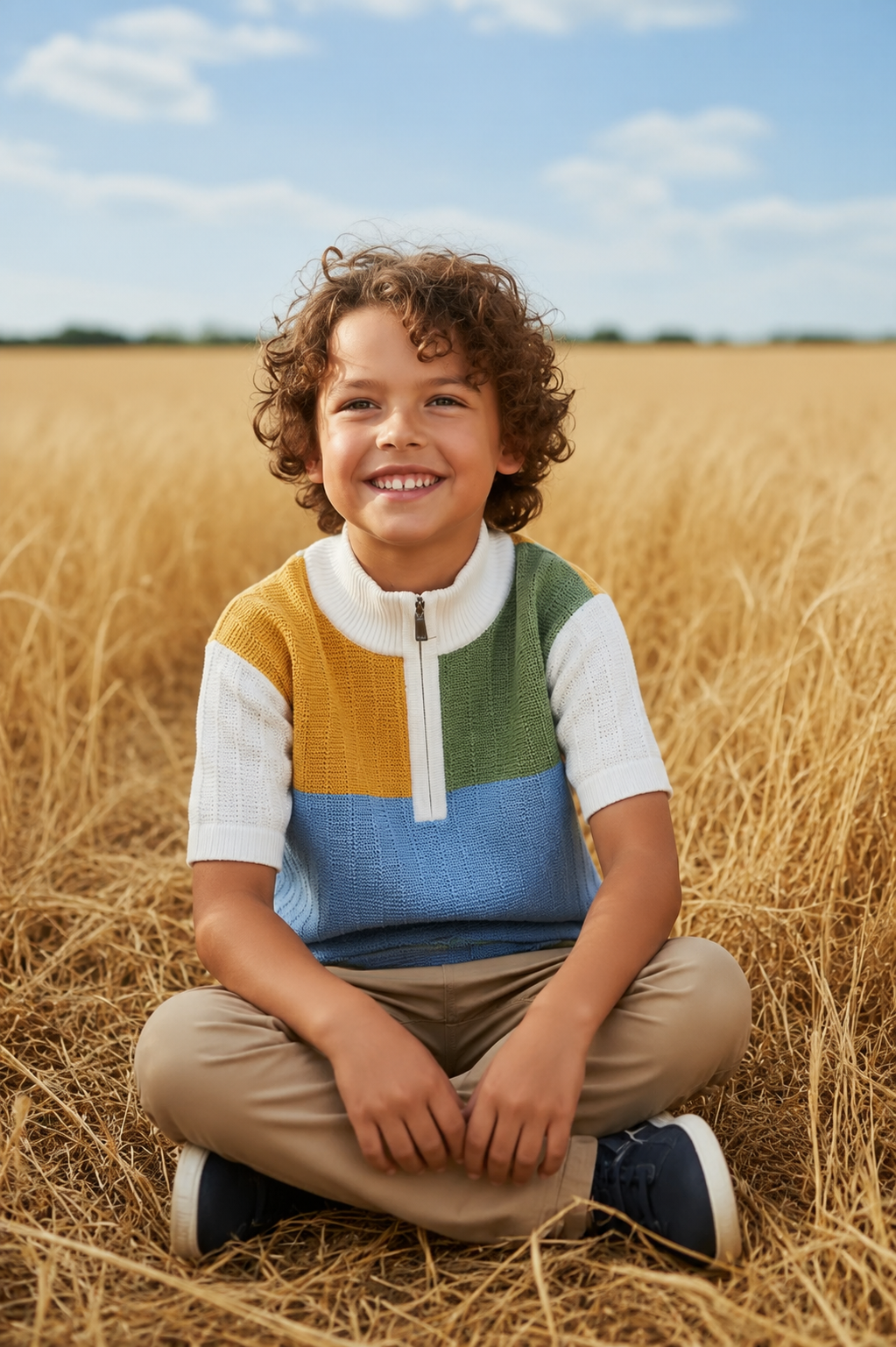 BOYS COLOR BLOCK T-SHIRT