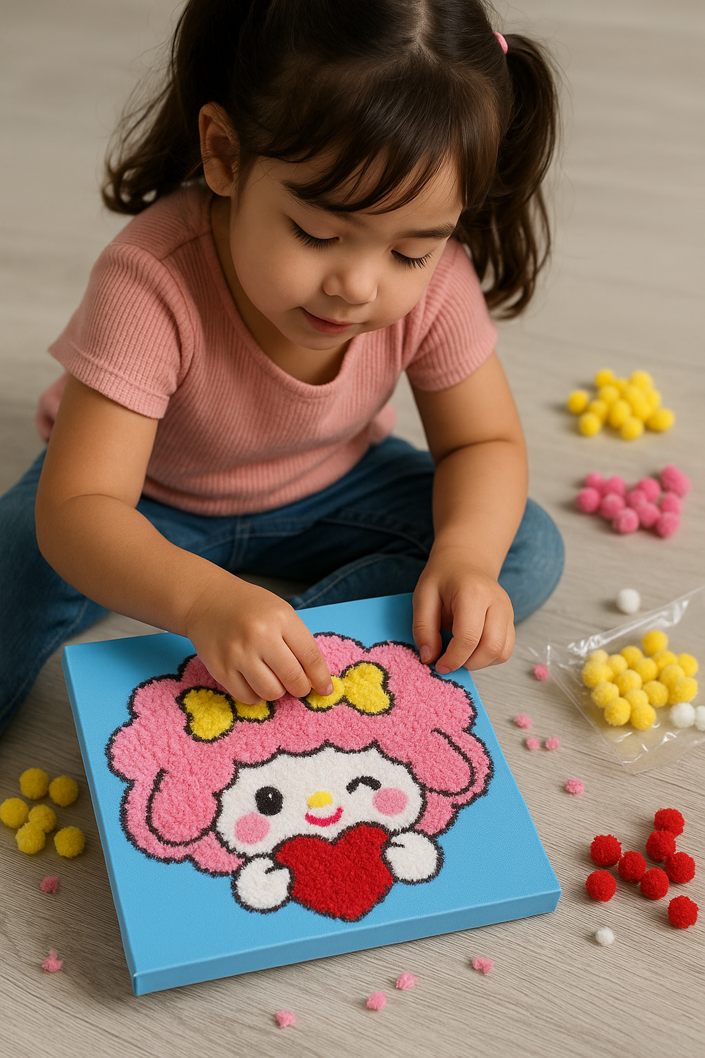 LILDNA Fur Ball Sticky Ball Activity Set for Kids
