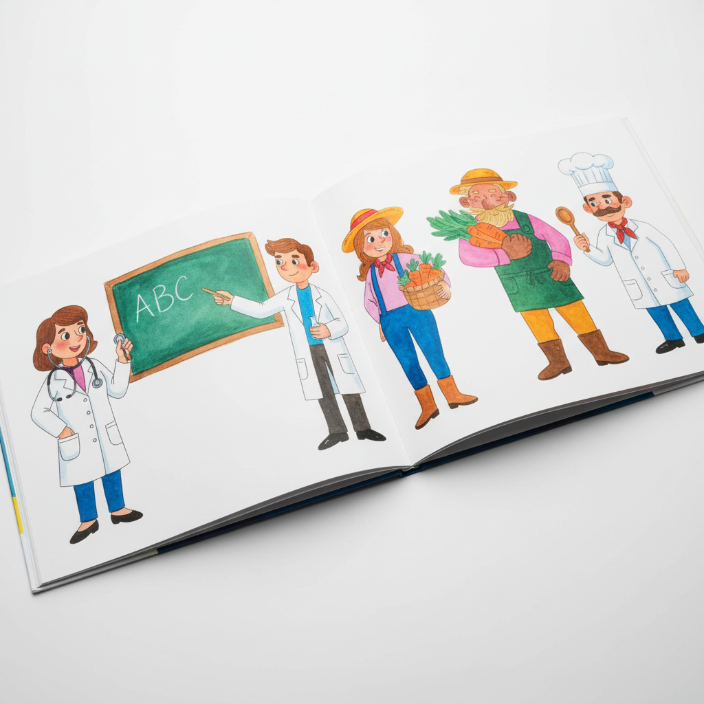 “Dream Jobs” Watercolor Painting Book