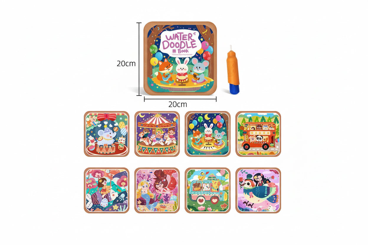 Magic Water Doodle Book โ (8 Fantasy Scenes)