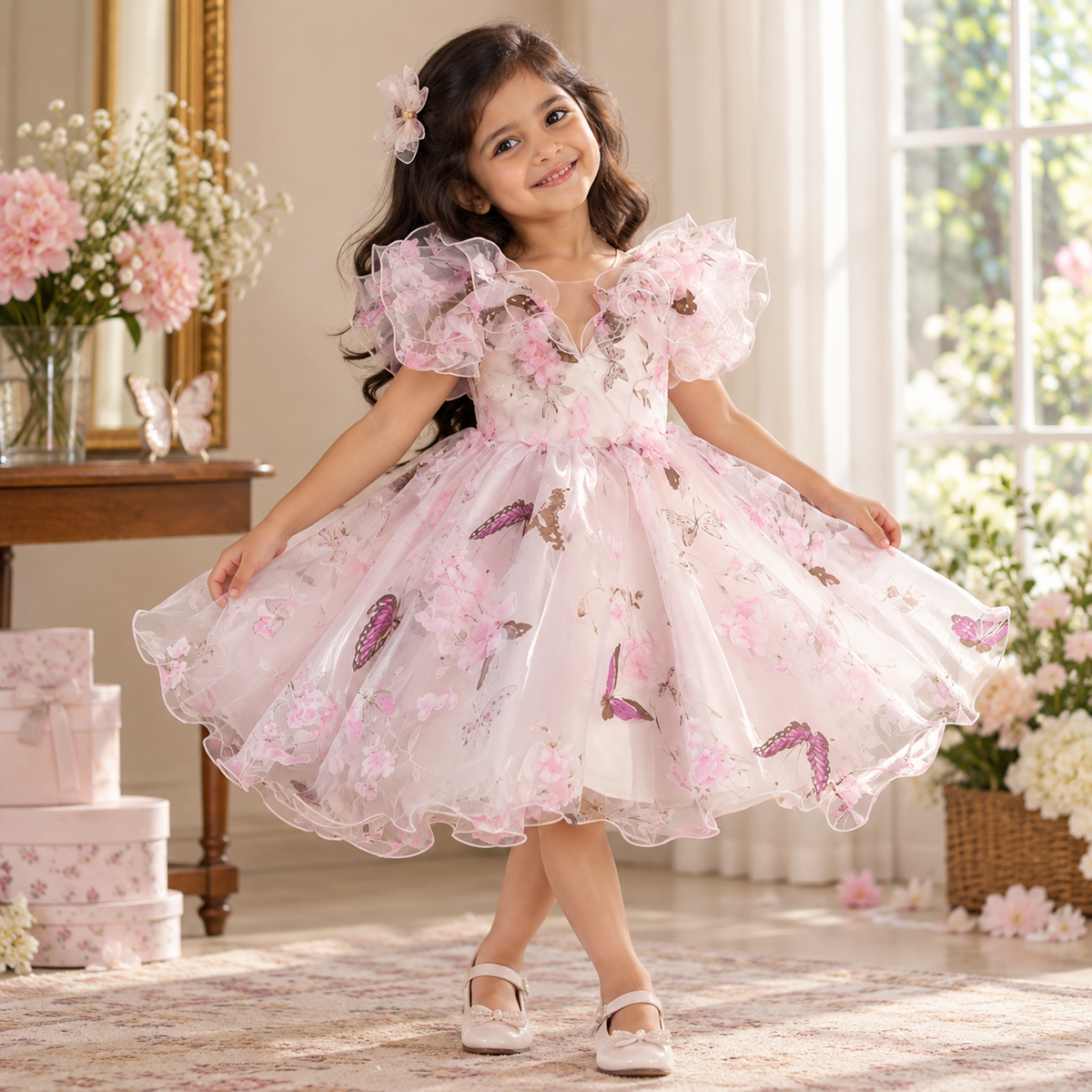 Flower Fairy Puffy Princess Dress