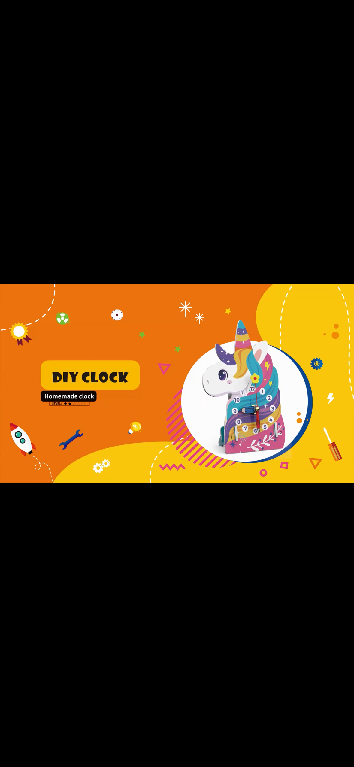STEM Time-Learning Unicorn Clock Kit