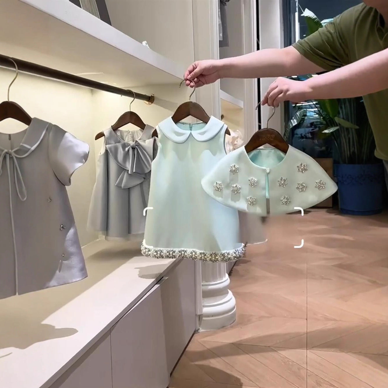 Daily Forest Style Princess Dress 2026 Spring New Simple Baby Girl Dress for the First Birthday Ceremony, Available in Physical Stores