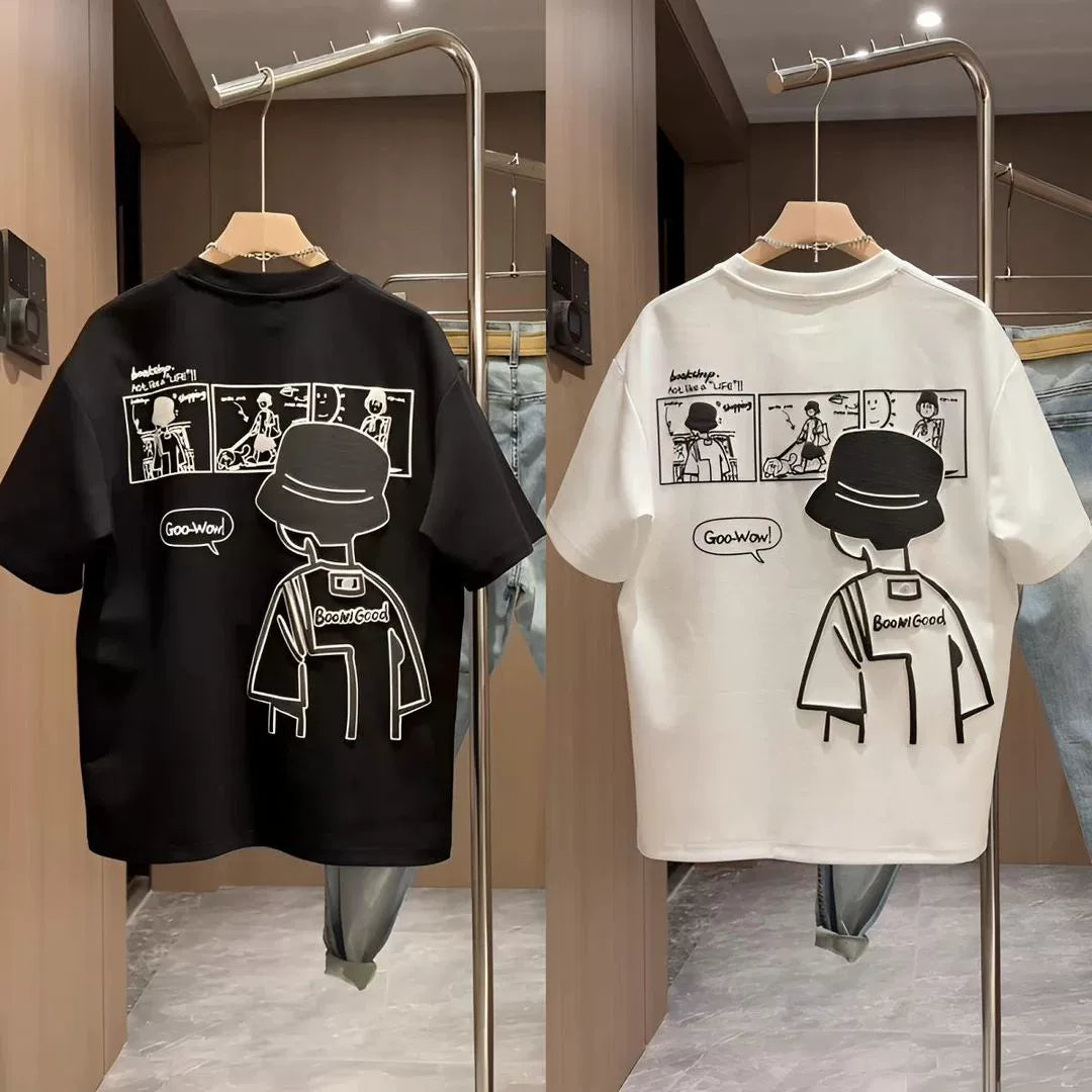 100% Pure Cotton Children's T-Shirt Short-Sleeve Export Quality New Spring and Summer Style for Older Boys Summer Half-Sleeve Top Trendy T-Shirt
