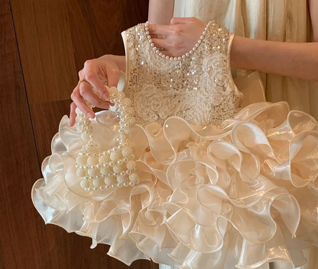 Disney-Inspired Enchanted Princess Summer Birthday Dress for Toddlers - Premium Heirloom Party Gown