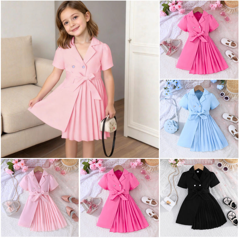 2021 European and American Cross-Border New Fashion Dress with Chiffon Belt Suit Puff Sleeve Dress Manufacturer