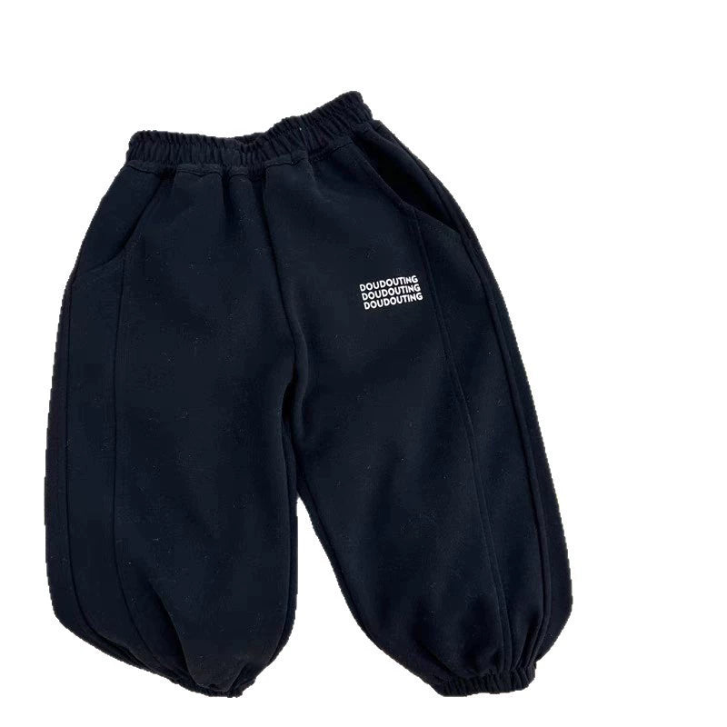 Boys' Stylish Pants 2025 Spring and Autumn New Loose Versatile Casual Sports Harem Sweatpants for Toddlers and Young Children