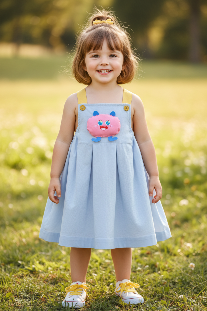Girls' Super Cute Suspender Dress