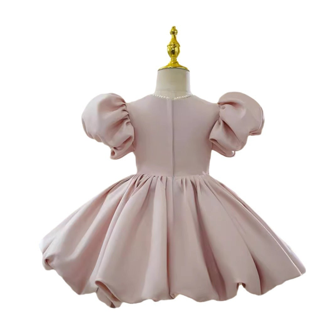Children's princess dress Little host birthday banquet flower girl wedding little girl dress girl piano performance costume
