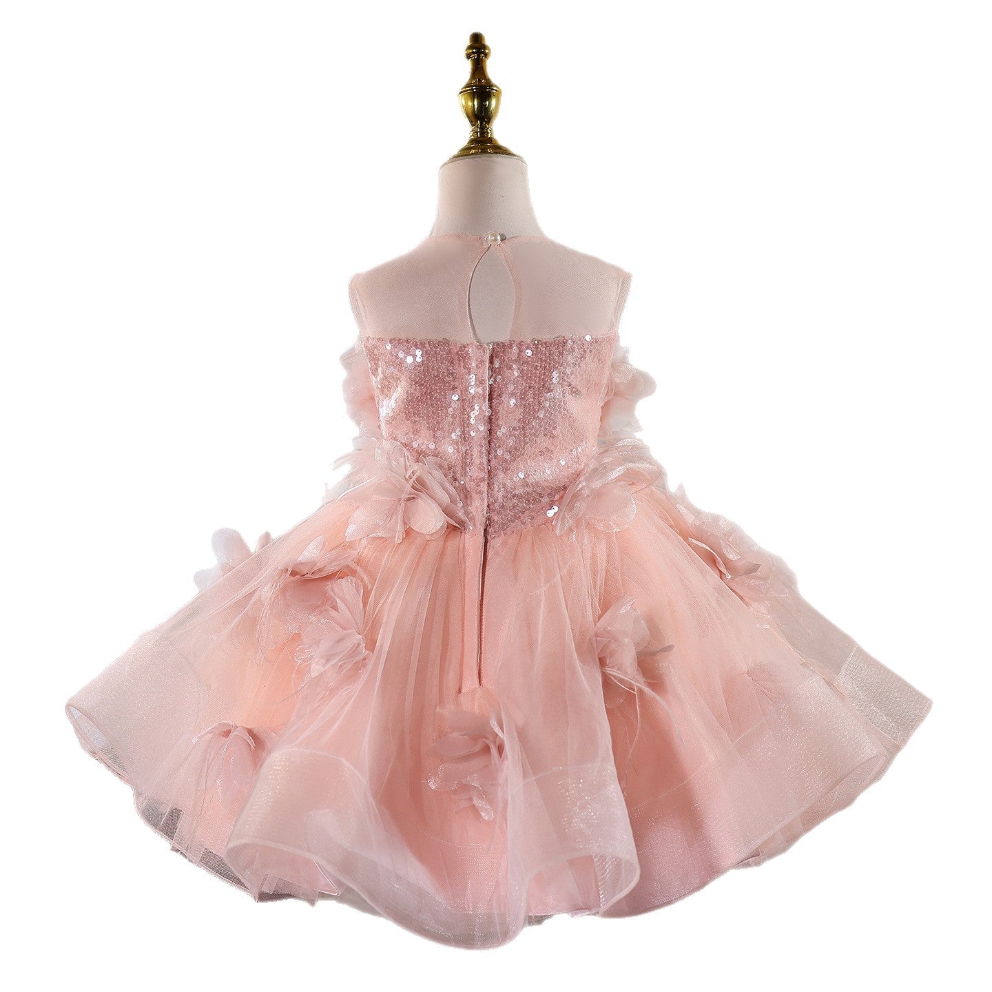 Children's One-Year-Old Dress, Princess Dress, Fashionable Catwalk Performance Dress, Piano Performance Dress, Girl Host Evening Dress