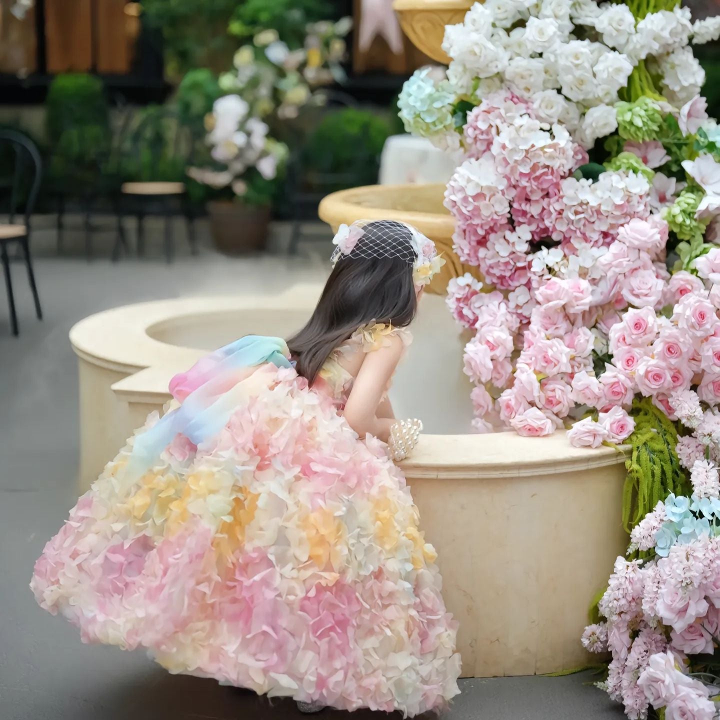 Children's Catwalk Dress 2026 New Dopamine Style Little Girl Puffy Princess Dress Girl's Birthday Party Dress