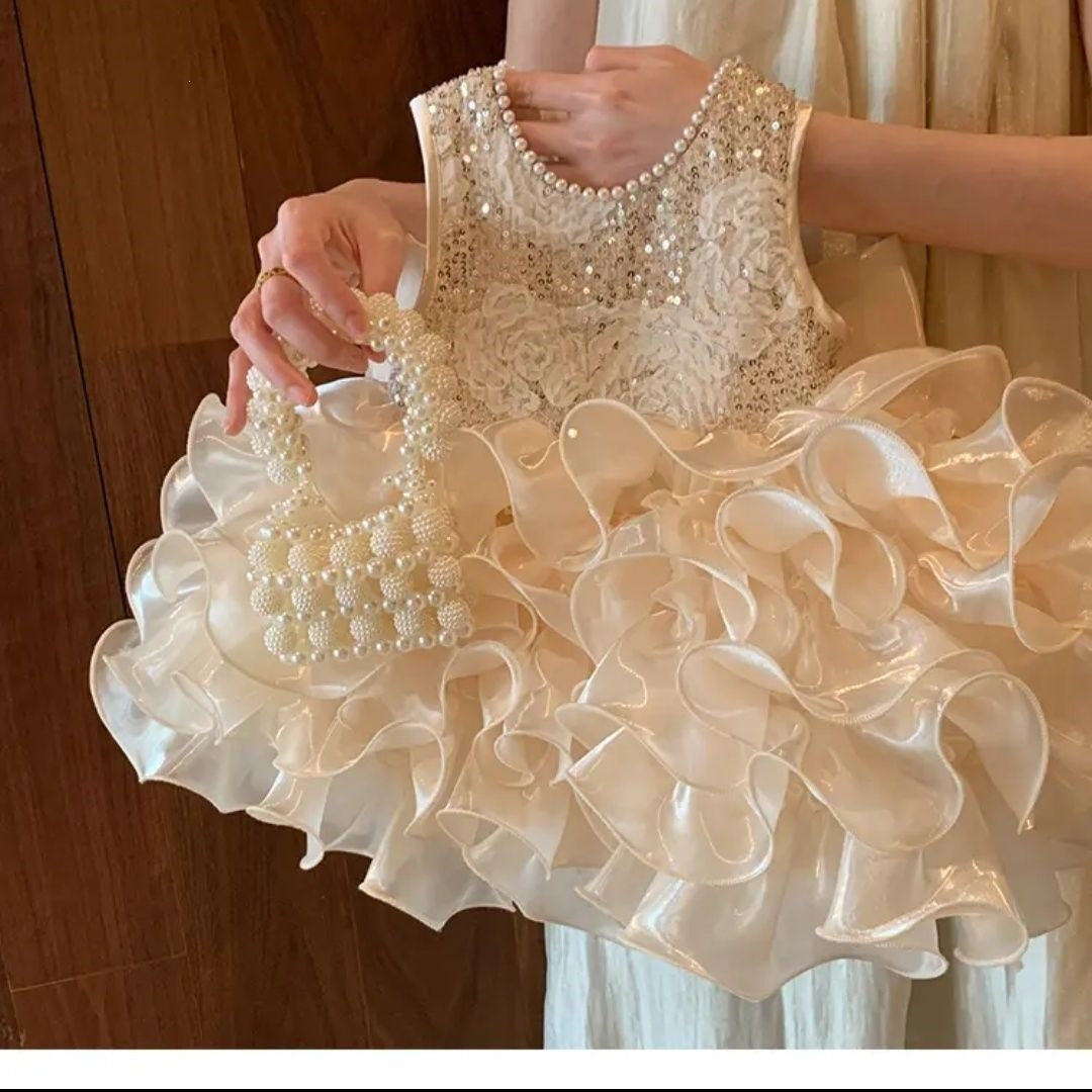 Disney-Inspired Enchanted Princess Summer Birthday Dress for Toddlers - Premium Heirloom Party Gown