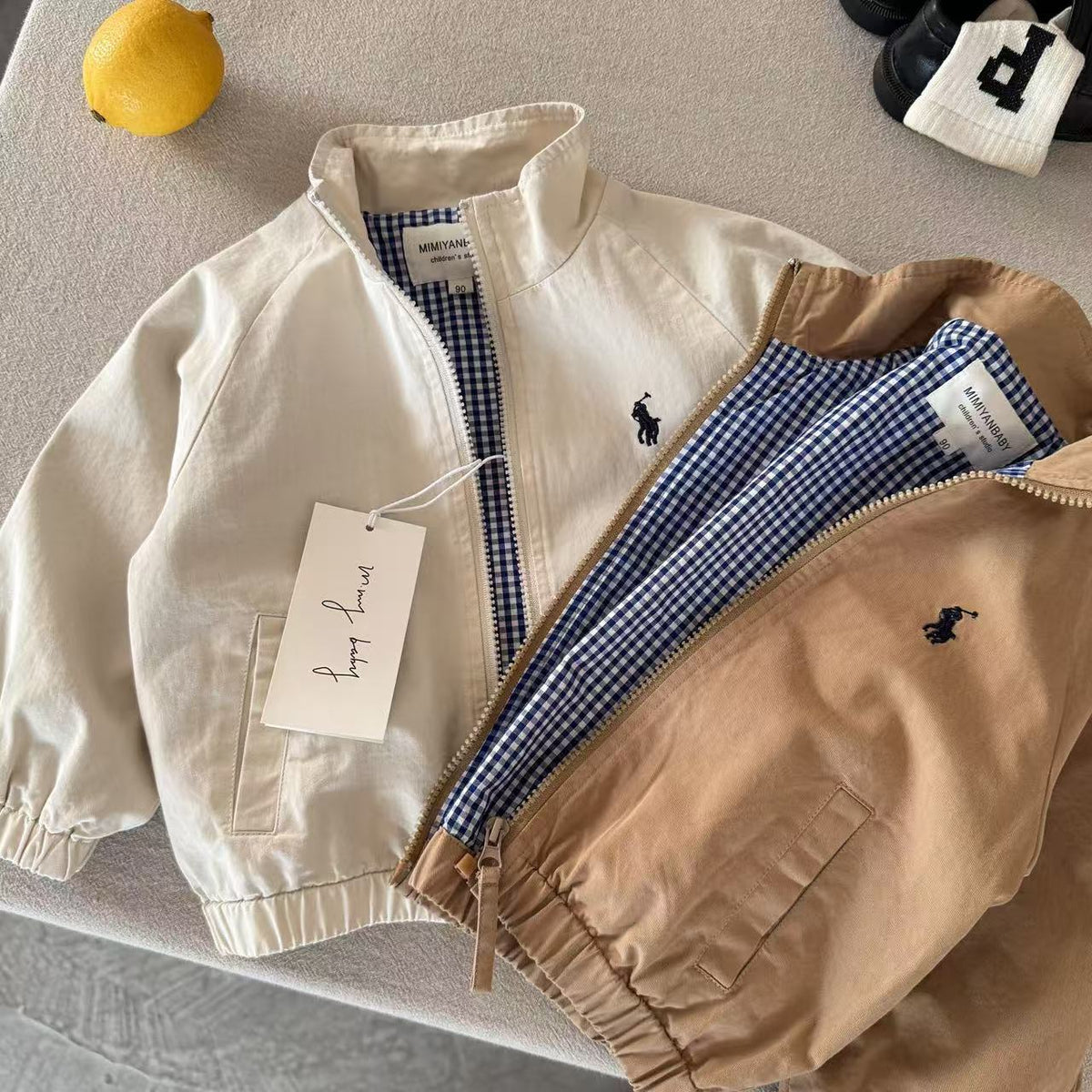 Children's Jacket 2026 Spring Collection Boys' Trendy Embroidered Jacket Toddler Top Big Kids Spring and Autumn Shirt