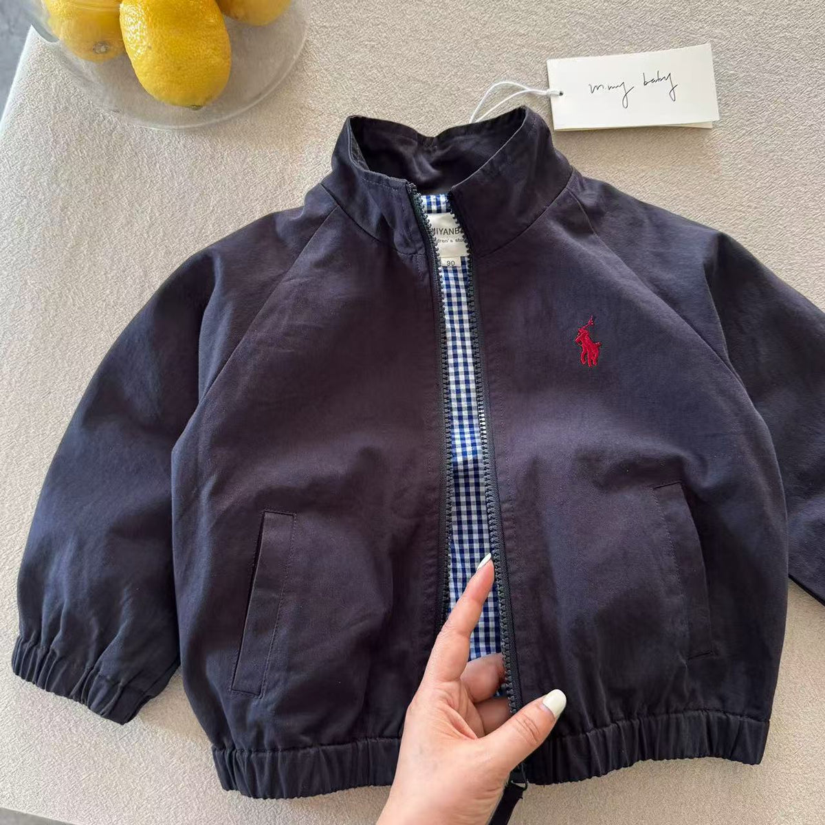 Children's Jacket 2026 Spring Collection Boys' Trendy Embroidered Jacket Toddler Top Big Kids Spring and Autumn Shirt