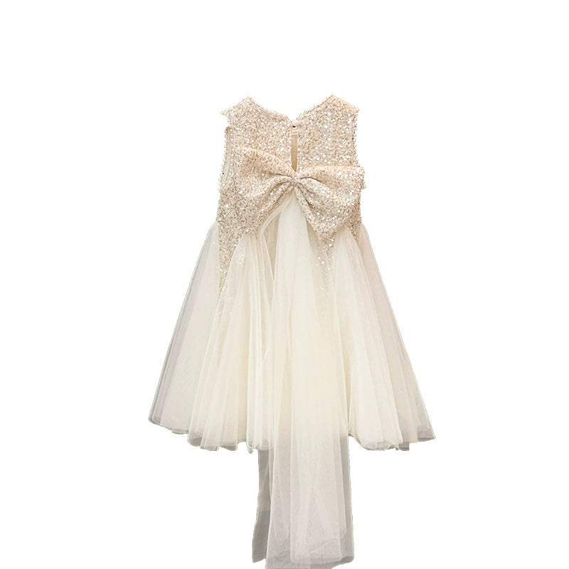 Girls' Sequined Princess Dress 2026 Summer New Style Children's Formal Dress Summer Fashionable Girl's Sleeveless Dress