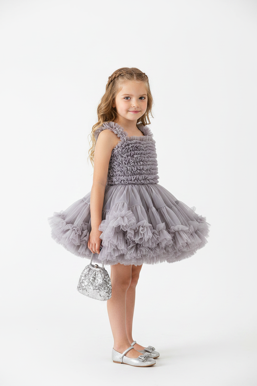 Girls' Mesh Tutu Princess Dress