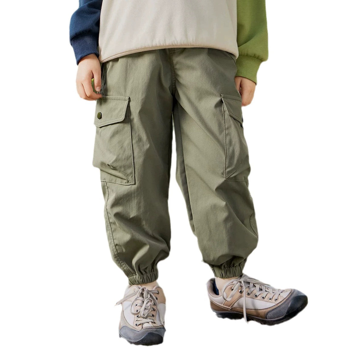 Children's Cargo Pants for Boys, Spring and Autumn Casual Pants, 2026 Spring and Autumn Korean Style Multi-Pocket Pants, Manufacturer Children's Clothing, Loose Fit
