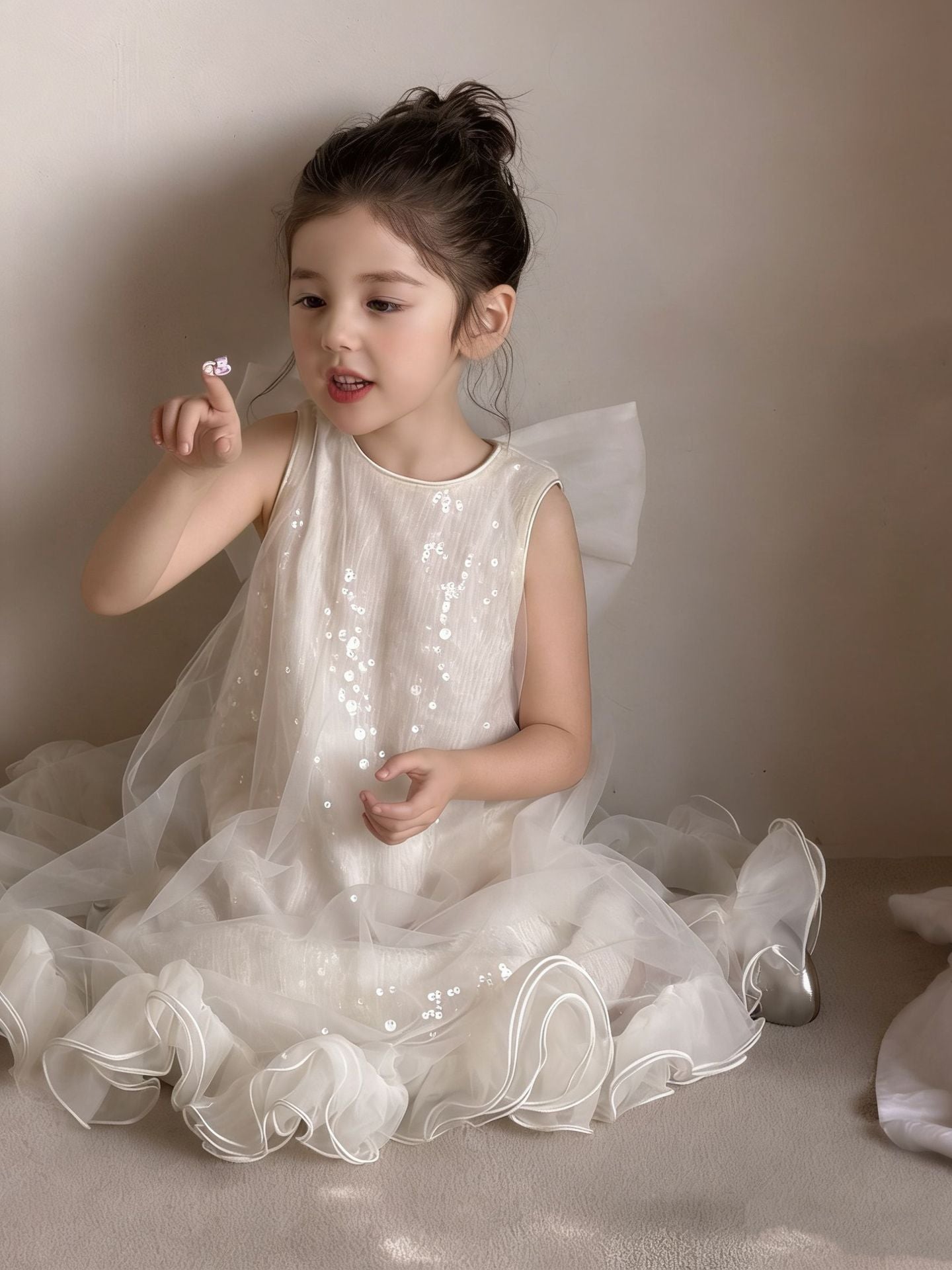 Girls' Mesh Princess Dress 2026 Summer New Style Children's Puffy Tulle Dress Little Girl Birthday Dress Children's Clothing Wholesale