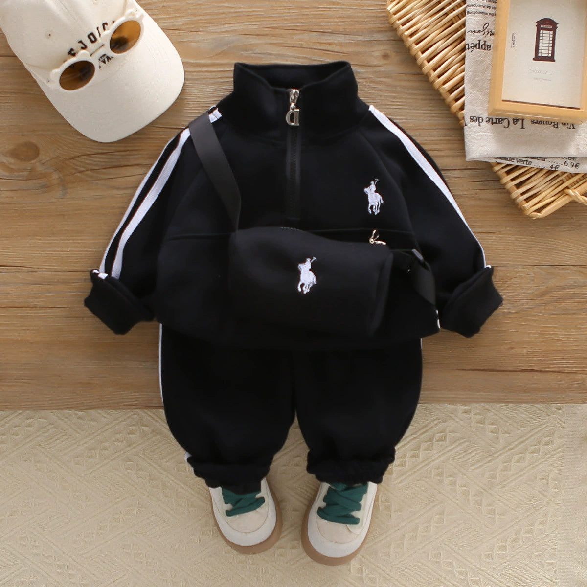 2026 Autumn Children's Suit New Style Boys' Two-Piece Set Baby Spring and Autumn Casual Sports Suit Trendy Children's Clothing Foreign Trade
