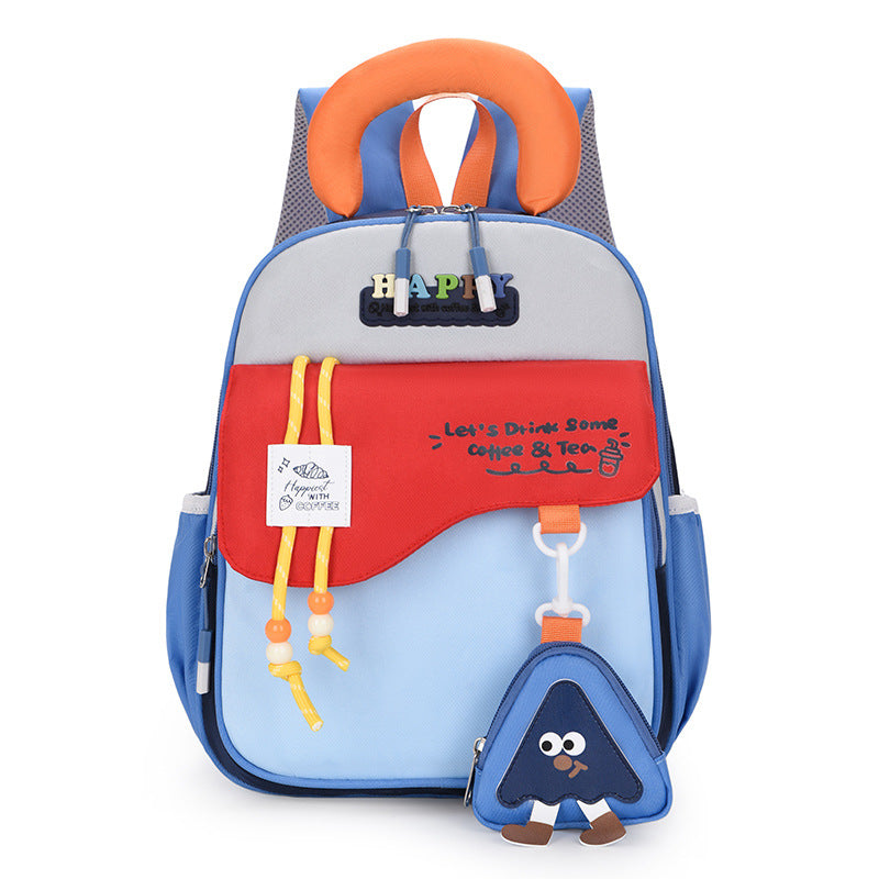 Children's Schoolbags New Style Cute Cartoon Backpacks for Boys and Girls Aged 3-6 Years Old Lightweight Weight-Reducing Backpacks Kindergarten Schoolbags