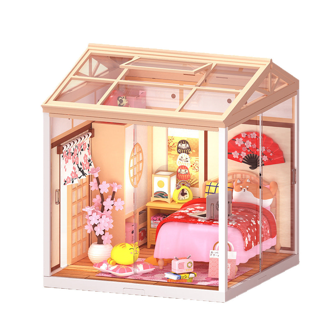 DIY Cabin Miniature Scene Box Theatre - A Creative Birthday Gift