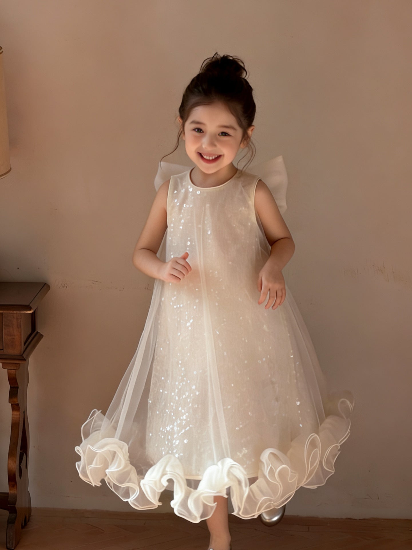 Girls' Mesh Princess Dress 2026 Summer New Style Children's Puffy Tulle Dress Little Girl Birthday Dress Children's Clothing Wholesale