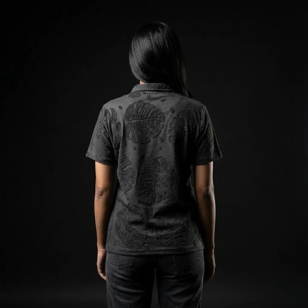 Dark Grey Textured Polo