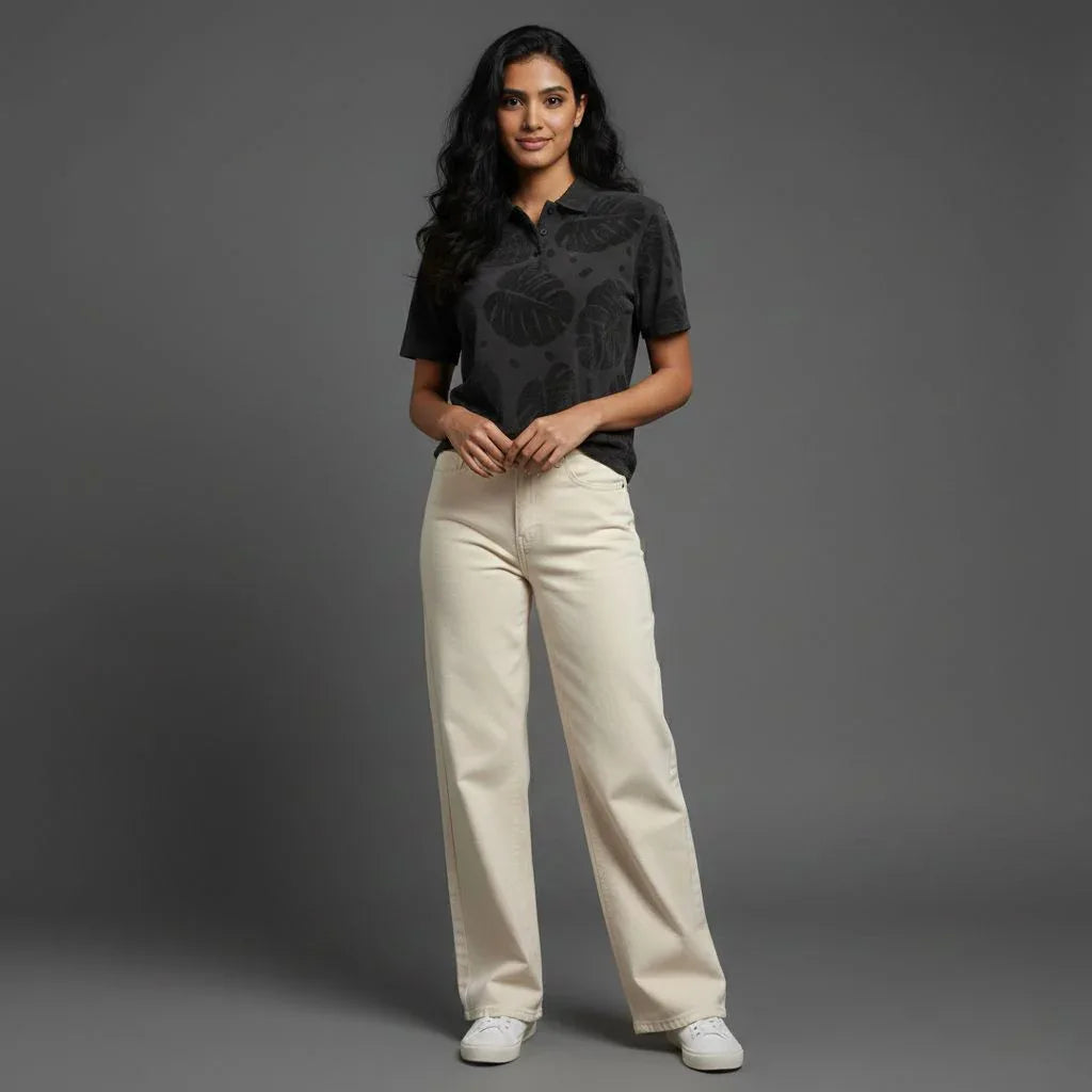 Dark Grey Textured Polo