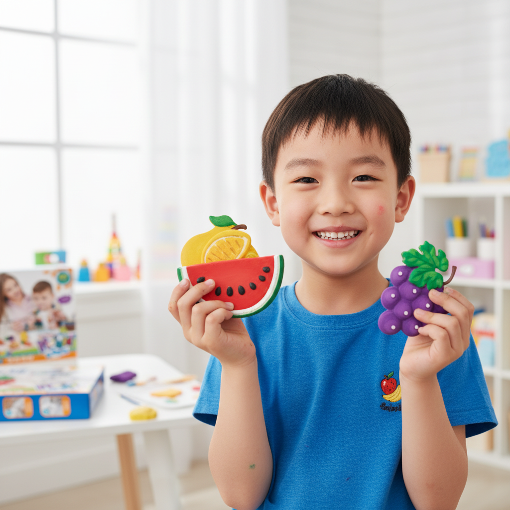 DIY Mould & Paint Fruit Art Kit for Kids