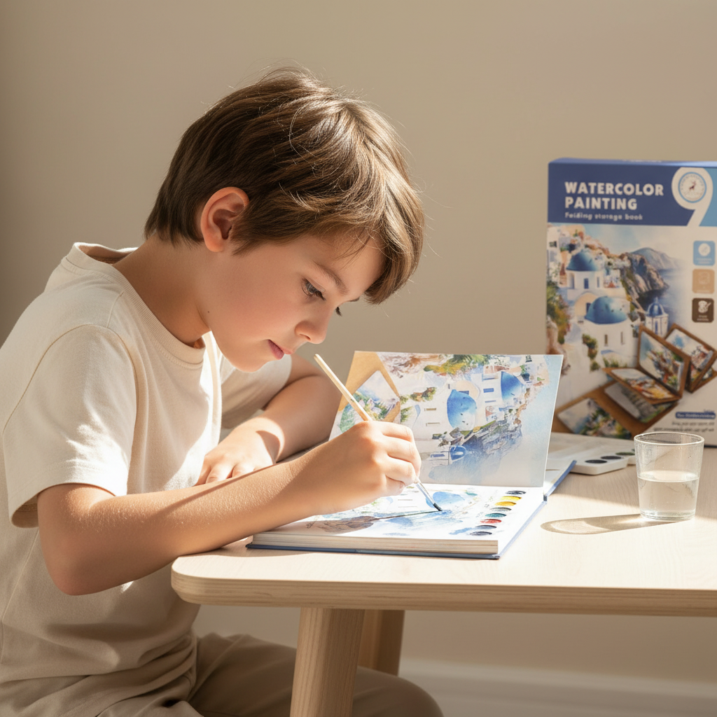 Premium Watercolor Painting Book