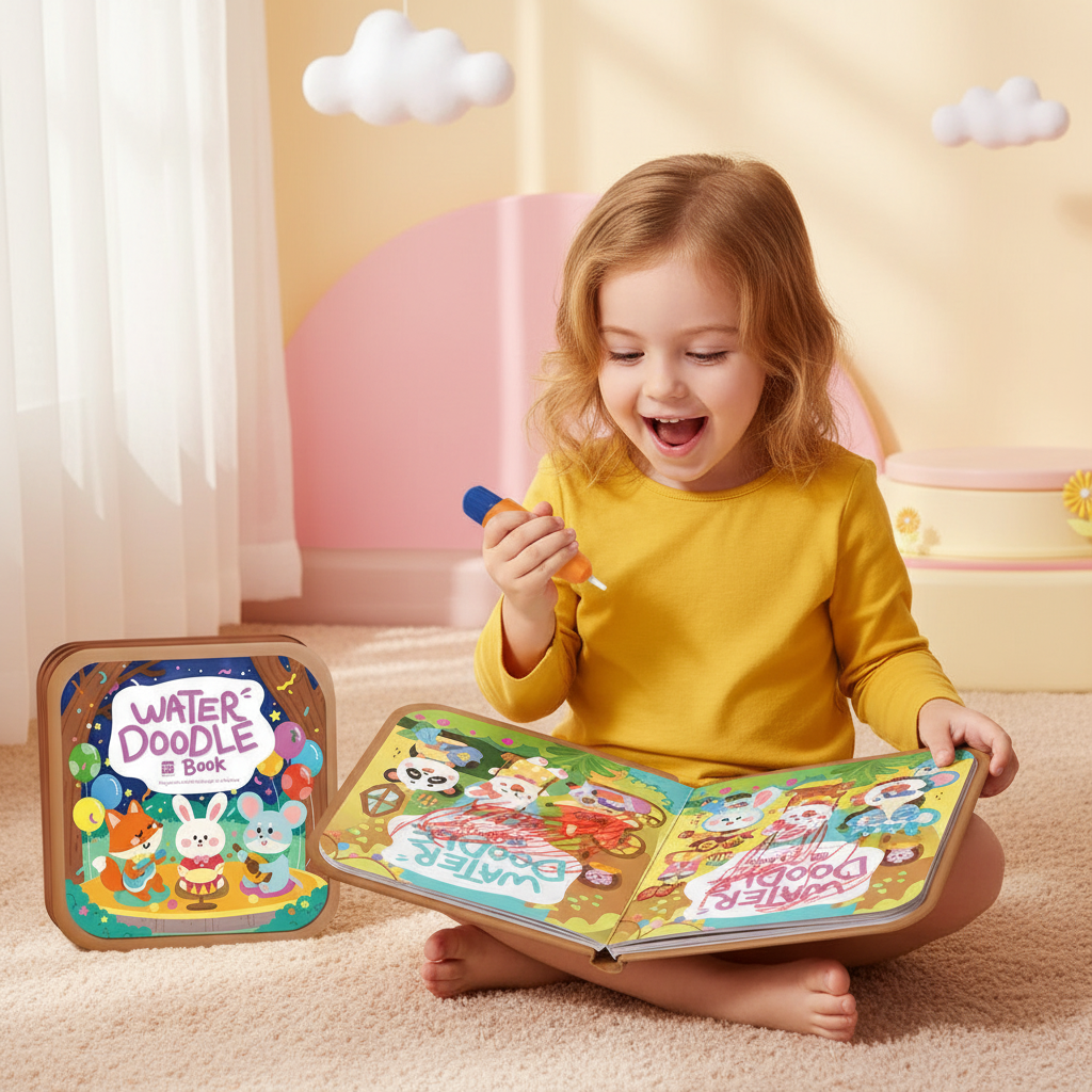 Magic Water Doodle Book – (8 Fantasy Scenes)