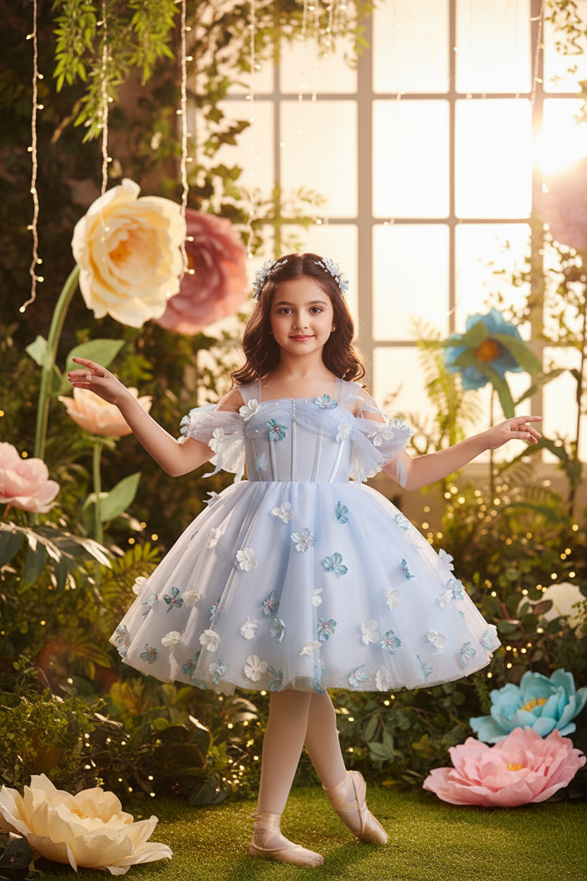 Indian Girl in Fairy Princess Gown