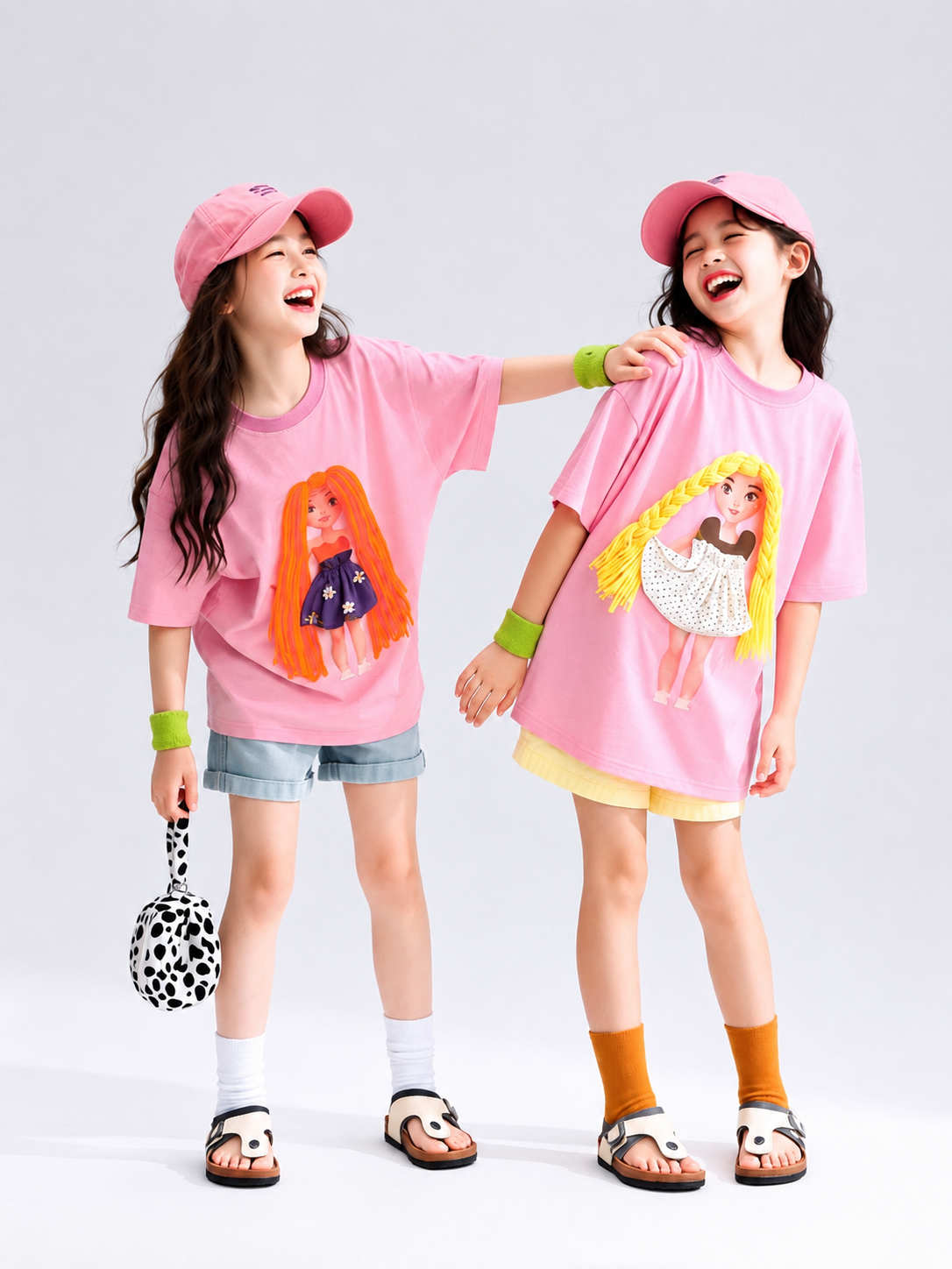 DIY Dress-Up Doll T-Shirt for Girls | Interactive 3D Hair & Outfit Tee