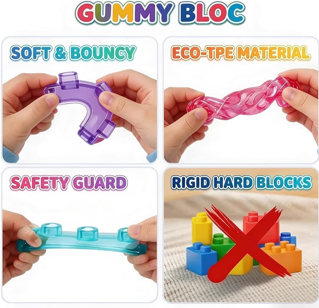 Magic gummy blocks