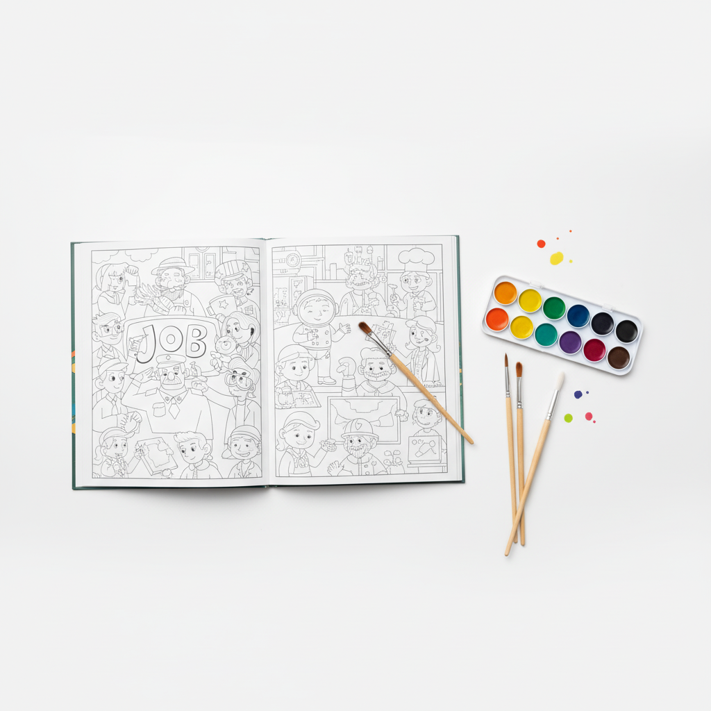 “Dream Jobs” Watercolor Painting Book