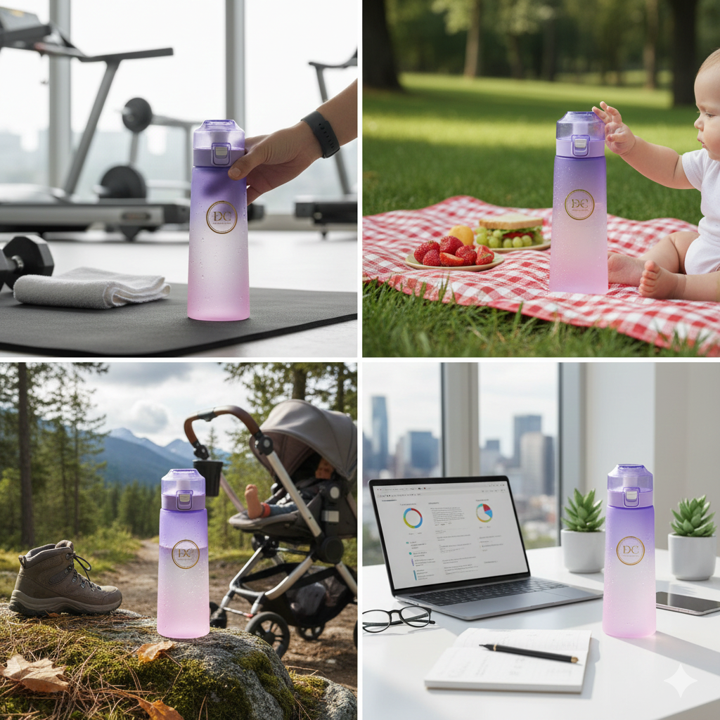 Air-Up Scent-Based Water Bottle – Ombré Starter Kit with 5 Flavor Pods