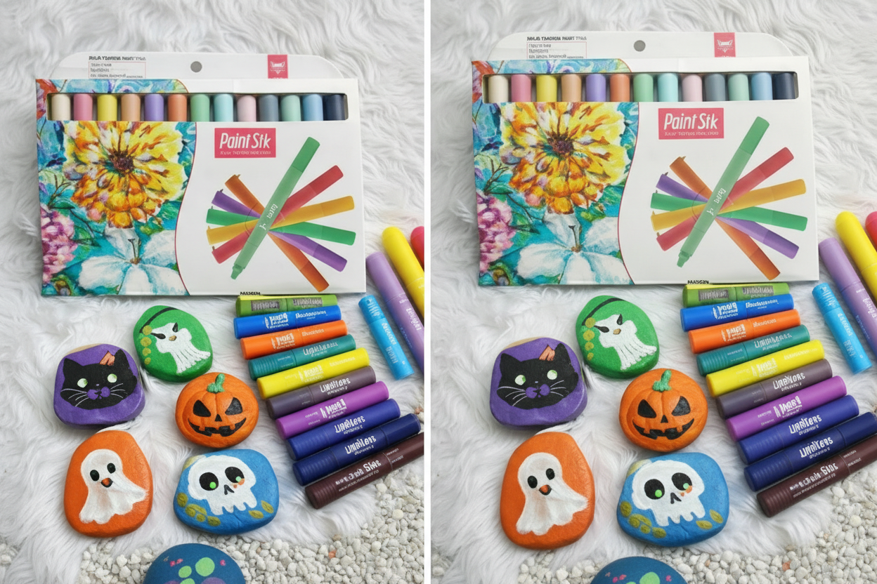 Paint Stik Premium Fabric Markers Set - 12 Colors