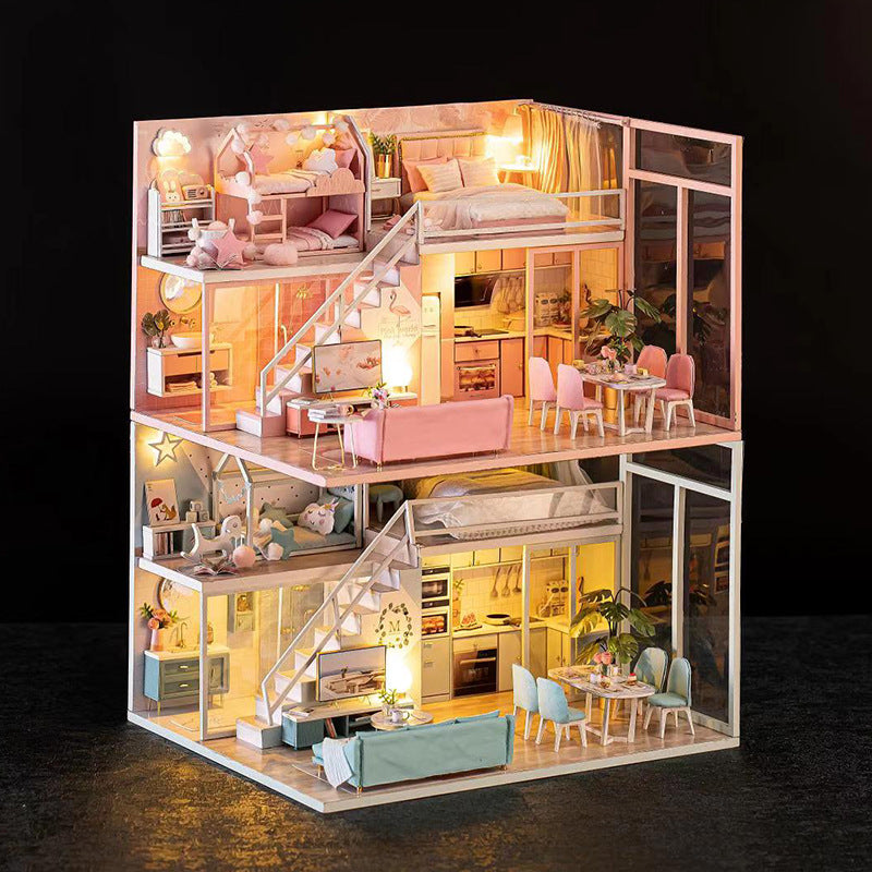 Handmade Miniature LED Dollhouse