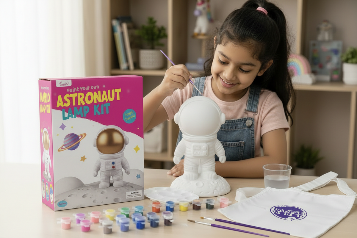 DIY  Lamp Painting Kit for Kids – Paint Your Own Night Light Craft Set