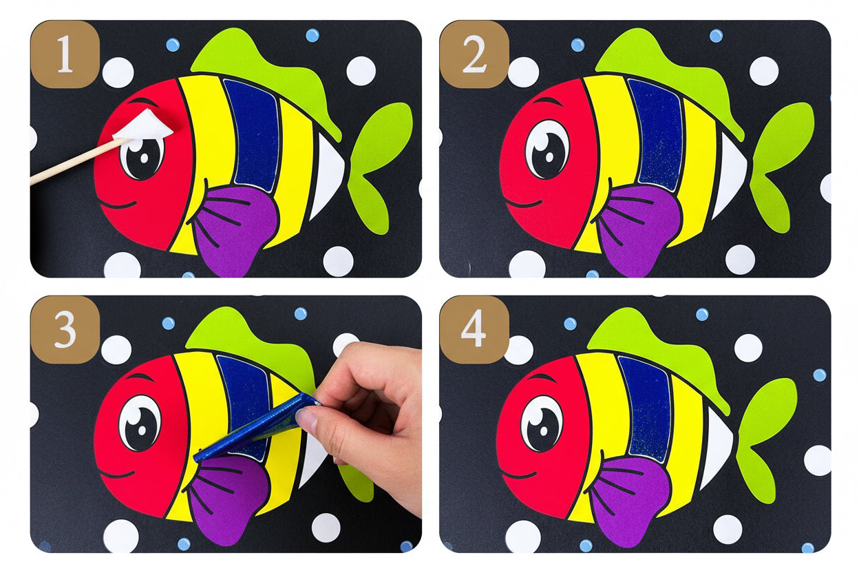 DIY Magic Foil Art Craft Kit for Kids