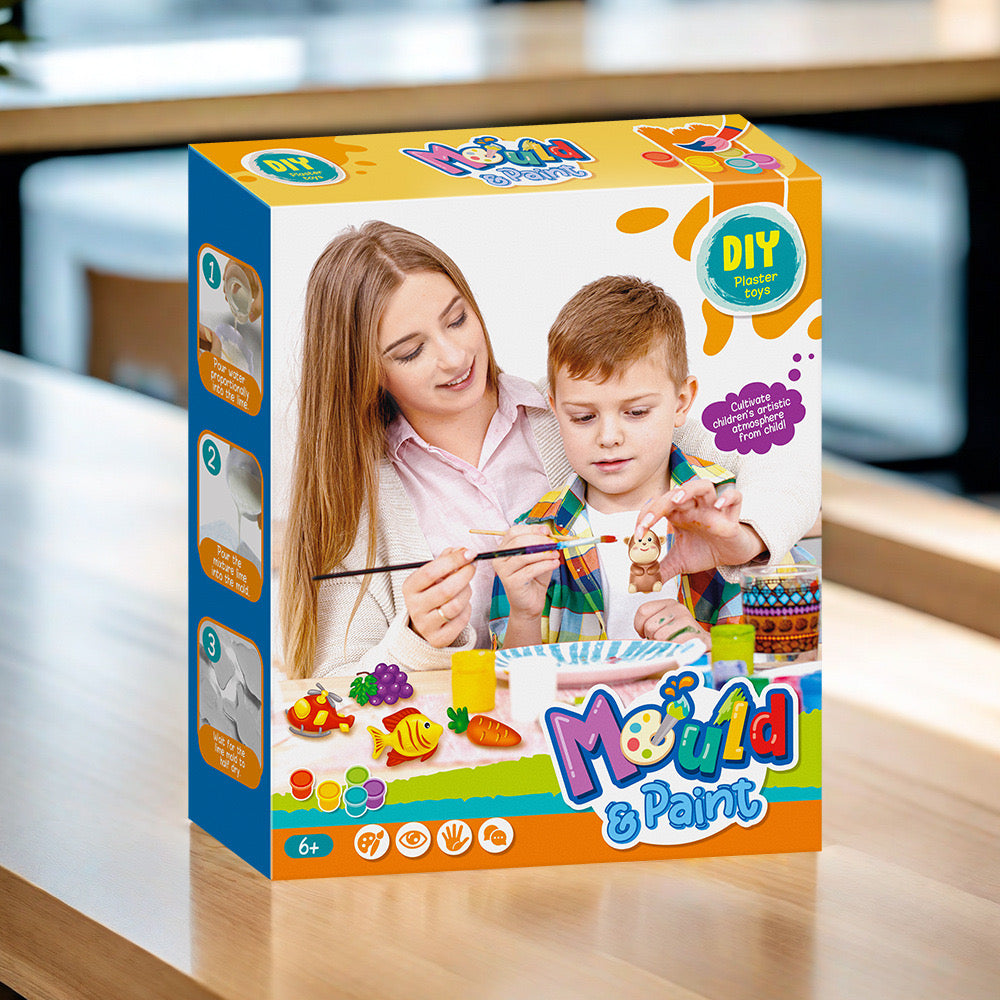 DIY Mould & Paint Fruit Art Kit for Kids