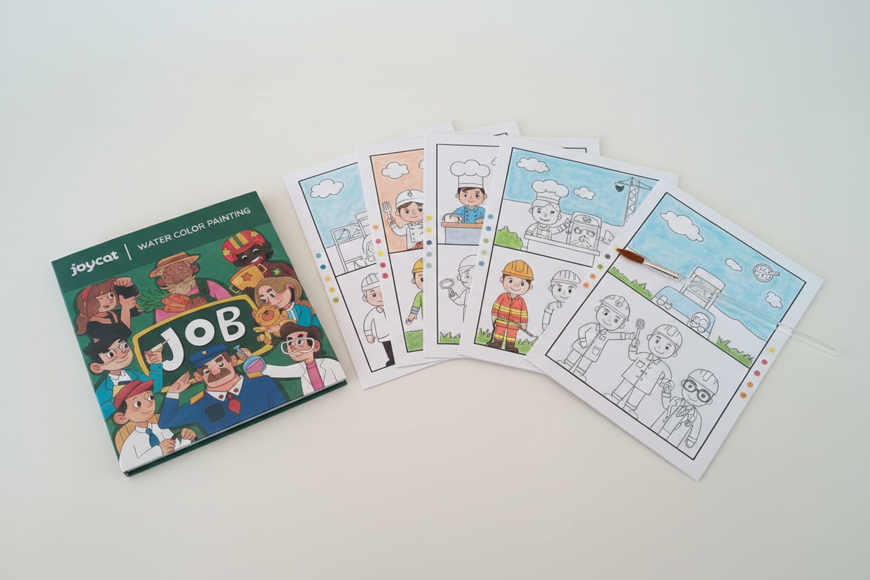 “Dream Jobs” Watercolor Painting Book