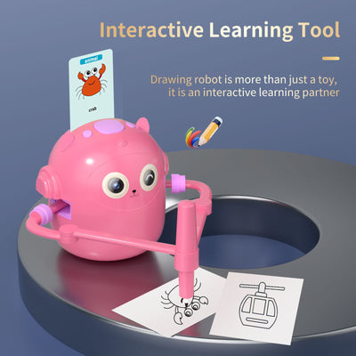 Quincy Drawing Robot – AI Art Tutor for Kids | 100+ Interactive Drawing Lessons