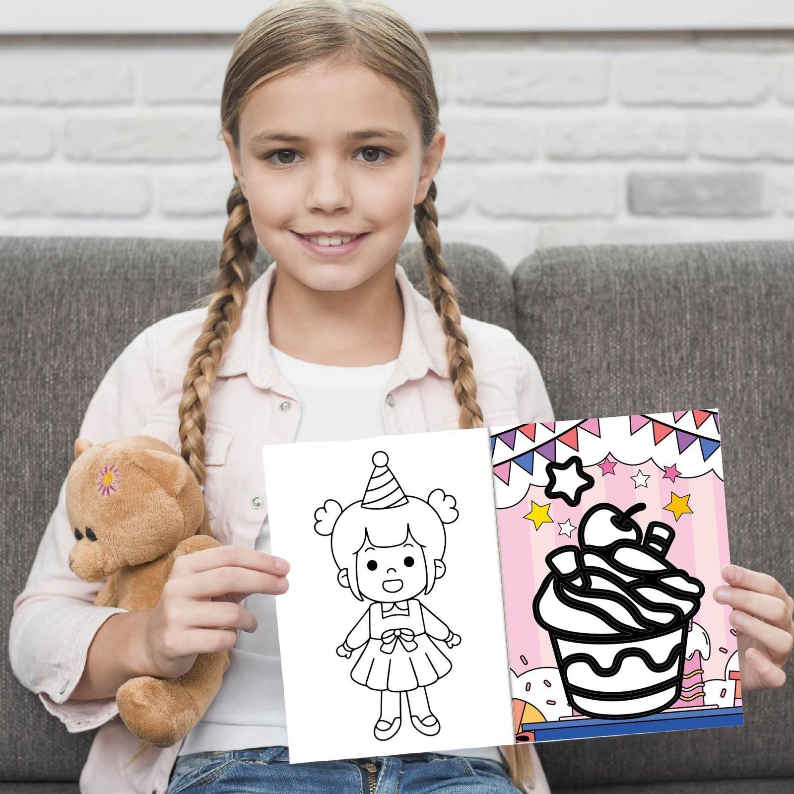 DIY Magic Foil Art & Coloring Craft Kit for Kids