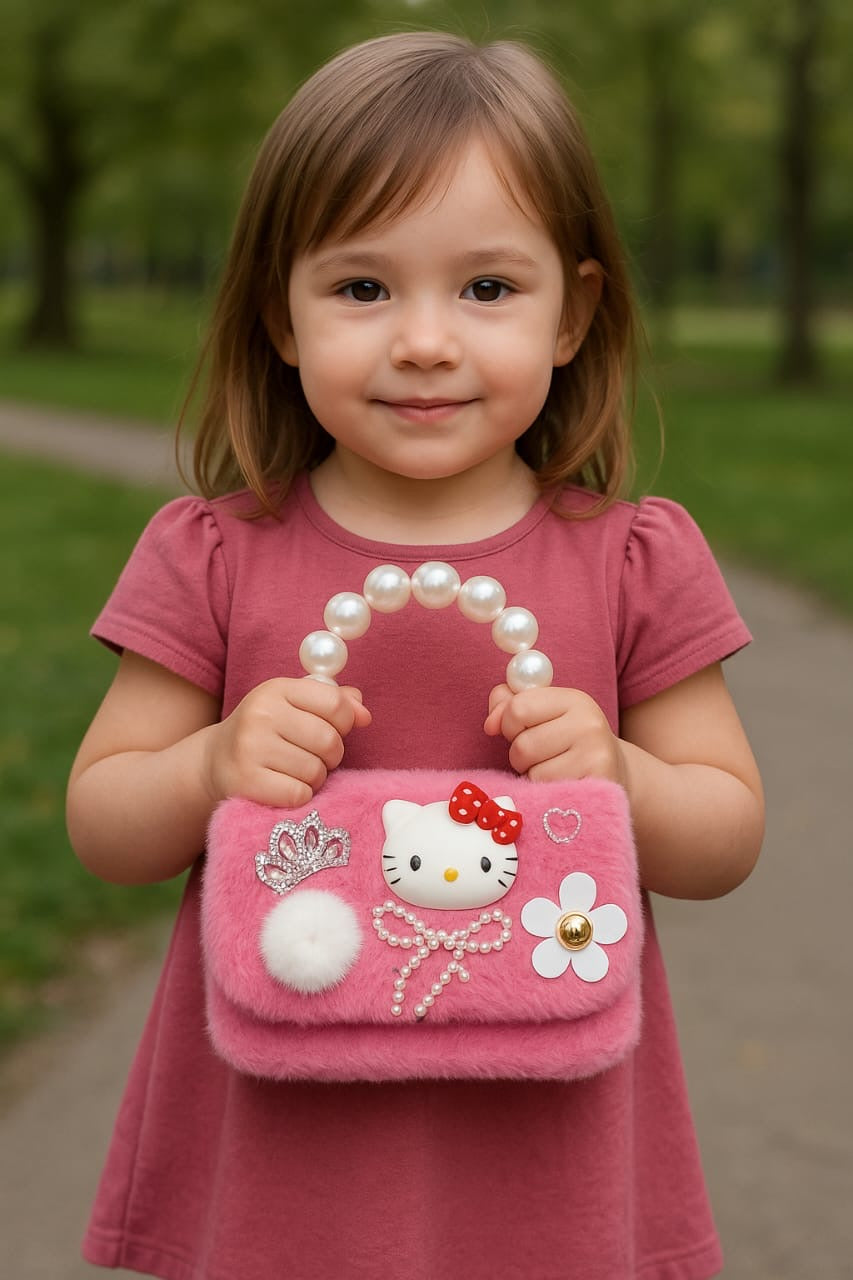 New Pearl Bow Little Fragrance Mini Girls Princess Pearl Handheld Crossbody Accessories Bags