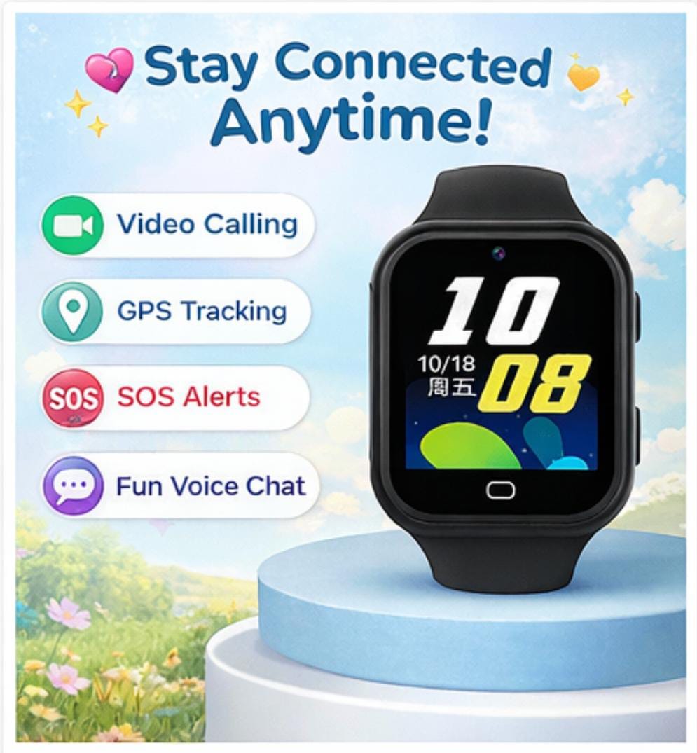 4G Smart Video Calling Watch with GPS & SOS